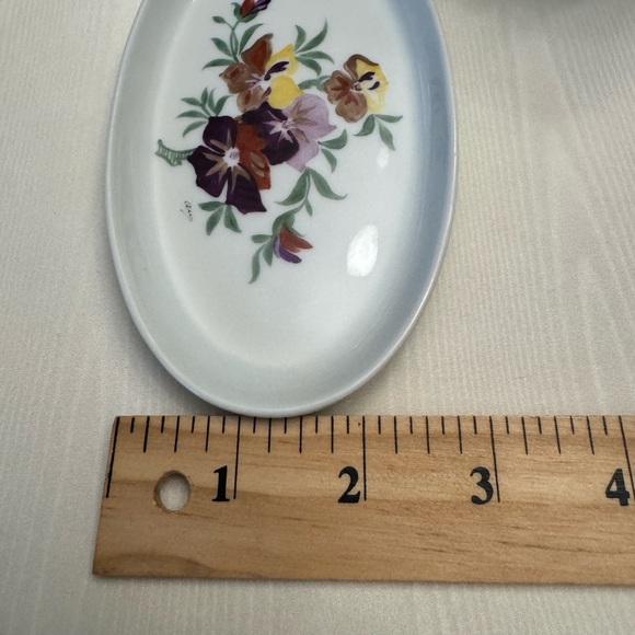 Vintage Limoges France Expressly Made For Neiman Marcus Toothbrush Holder Set - Picture 10 of 15